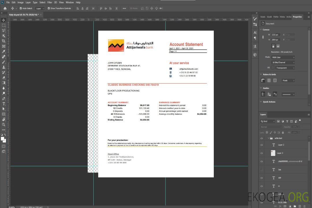 Sénégal Attijariwafa bank excel pdf template Sénégal Attijariwafa bank excel pdf template